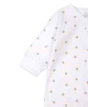 Load image into Gallery viewer, Buzzing Bees Print Footie With Zipper - Yellow
