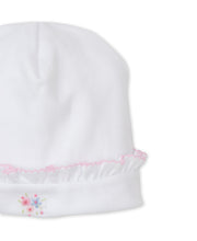 Load image into Gallery viewer, SCE Floral Fantasy Hat with Embroidery - White with Pink
