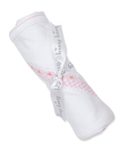 Load image into Gallery viewer, CLB Summer Bishop 23 - Blanket with Smocking - White with Pink
