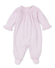 Load image into Gallery viewer, CLB Summer Bishop 23 Footie with Smocking - Pink
