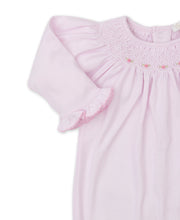 Load image into Gallery viewer, CLB Summer Bishop 23 Footie with Smocking - Pink
