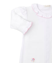 Load image into Gallery viewer, SCE Floral Fantasy Converter Gown with Embroidery - White with Pink
