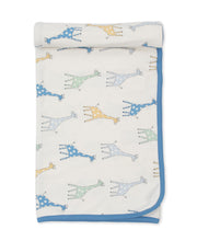 Load image into Gallery viewer, Giraffe Friends Blanket - Blue
