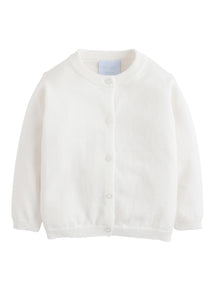 White Essential Cardigan