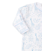 Load image into Gallery viewer, Speckled Giraffe Blue Footie
