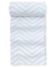 Load image into Gallery viewer, Light Blue Chevron Novelty Blanket
