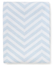 Load image into Gallery viewer, Light Blue Chevron Novelty Blanket
