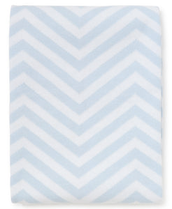 Light Blue Chevron Novelty Blanket Belles Beaux