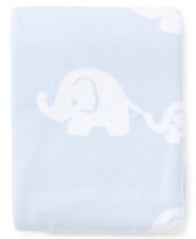 Load image into Gallery viewer, Light Blue Elephant Novelty Blanket
