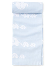 Load image into Gallery viewer, Light Blue Elephant Novelty Blanket
