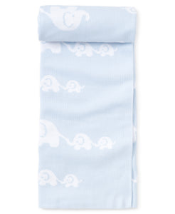 Light Blue Elephant Novelty Blanket