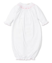 Load image into Gallery viewer, CLB Summer Bishop Smocked Sack - White with Pink
