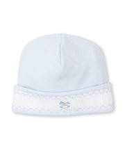 Load image into Gallery viewer, CLB Fall Medley Hat With Hand Smocking - Light Blue
