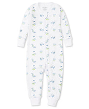 Load image into Gallery viewer, 18 Holes Blue Print Pajama With Zipper
