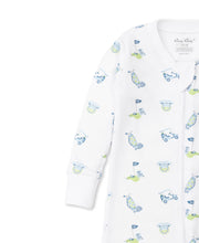 Load image into Gallery viewer, 18 Holes Blue Print Pajama With Zipper
