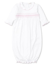 Load image into Gallery viewer, CLB Summer 22 Smocked White And Pink Sack
