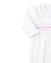 Load image into Gallery viewer, CLB Summer 22 Smocked White And Pink Sack
