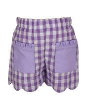 Load image into Gallery viewer, Katie Shorts - Purple Gingham
