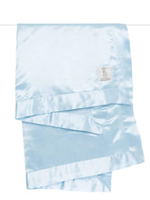 Load image into Gallery viewer, Velvet Deluxe Satin Blanket - Blue
