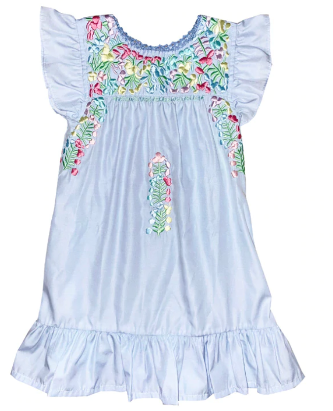 Waller Ruffle Flutter Sleeve Dress