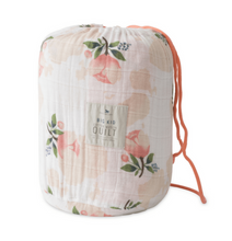 Load image into Gallery viewer, Cotton Muslin Big Kid Quilt - Watercolor Roses
