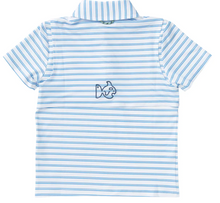 Load image into Gallery viewer, Performance Polo in All Aboard Stripe
