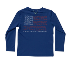 Load image into Gallery viewer, Performance Fishing Tee with 4th of July Art
