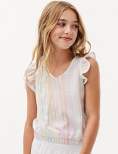 Load image into Gallery viewer, Flutter Sleeve Bubble Top - Pastel Plaid
