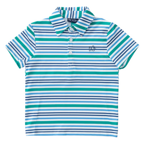 Performance Polo in Slushy Stripe