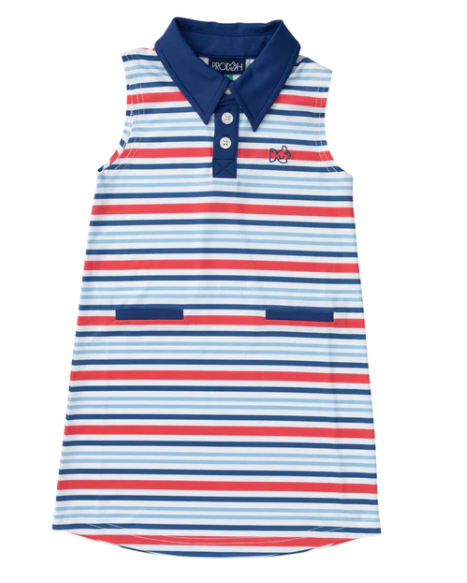 Performance Dress in America Stripe