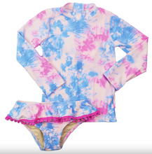 Load image into Gallery viewer, Bubblegum Clouds Rash Guard Set
