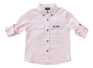 Fishing Shirt - Plumeria Windowpane