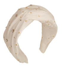 Load image into Gallery viewer, Crystal Tulle Daisy Twist Headband
