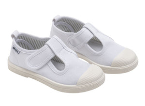 White Chris T-Strap Shoe