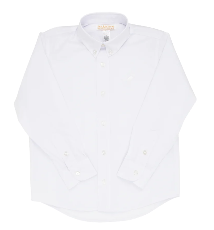 Dean's List Oxford Dress Shirt - Worth Avenue White