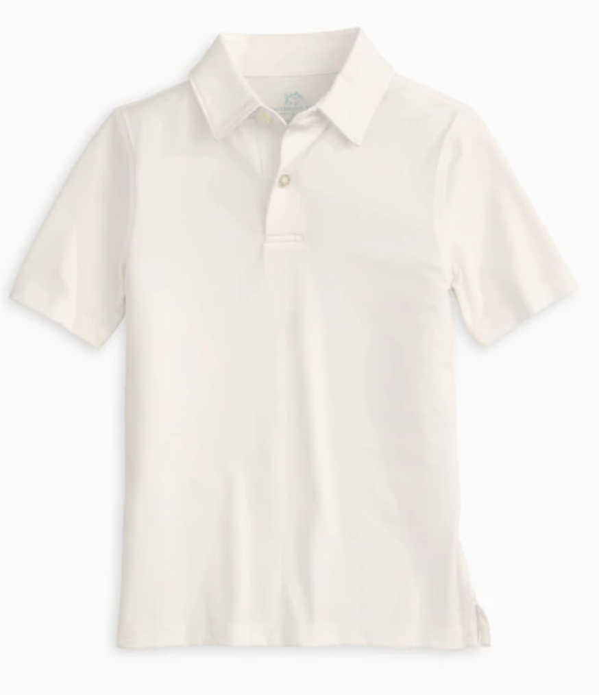 Classic White Driver Performance Polo