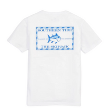 Load image into Gallery viewer, White Short Sleeve Classic Skipjack T-Shirt
