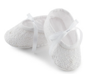 White Smocked Bootie