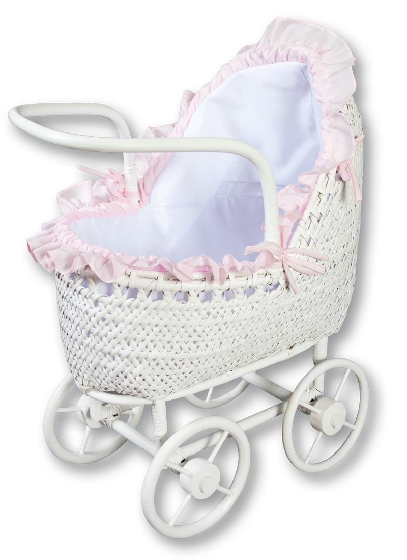 Wicker Carriage Doll Carriage Stroller - 23