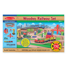 Load image into Gallery viewer, Wooden Railway Set
