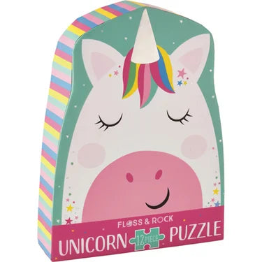 Twelve Piece Rainbow Unicorn Jigsaw Puzzle