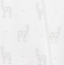 Load image into Gallery viewer, Sketched Yearlings On White Zipper Footie
