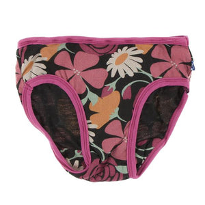 Zebra Market Flowers Girl's Underwear