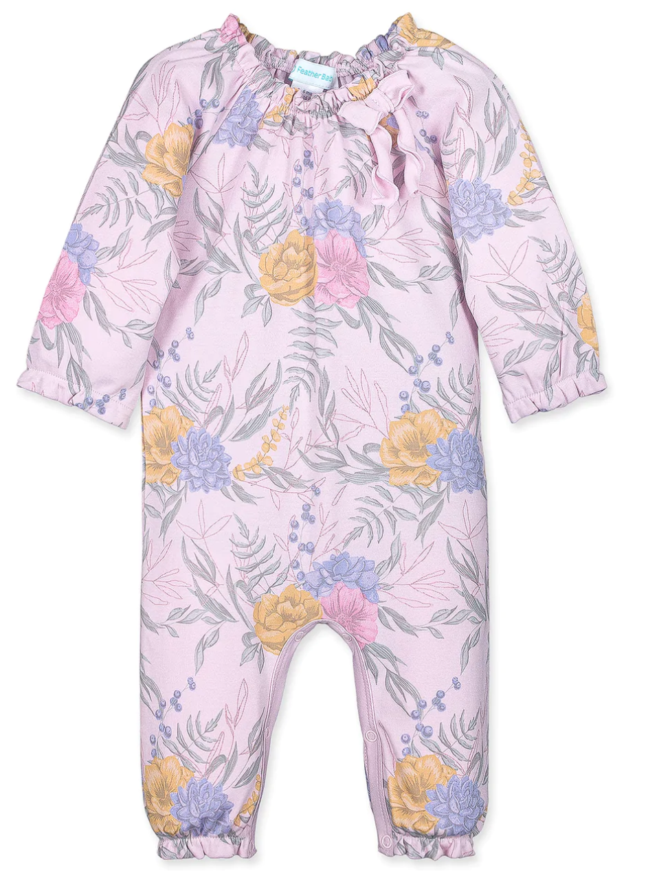 Zoey On Pink Bow Romper