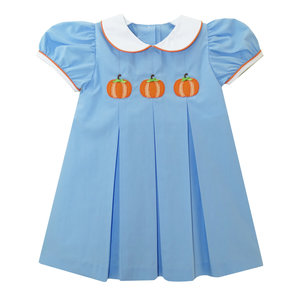 Camila Pumpkin Appliqued Dress